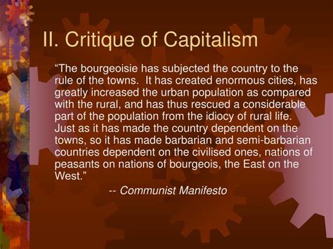 marx critique of capitalism.